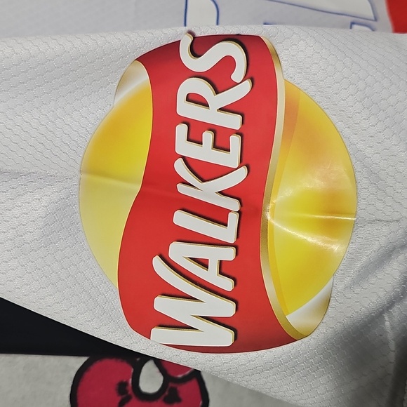 England Themed White and Red Men's Soccer Jersey Shirt Medium New - Picture 4 of 11